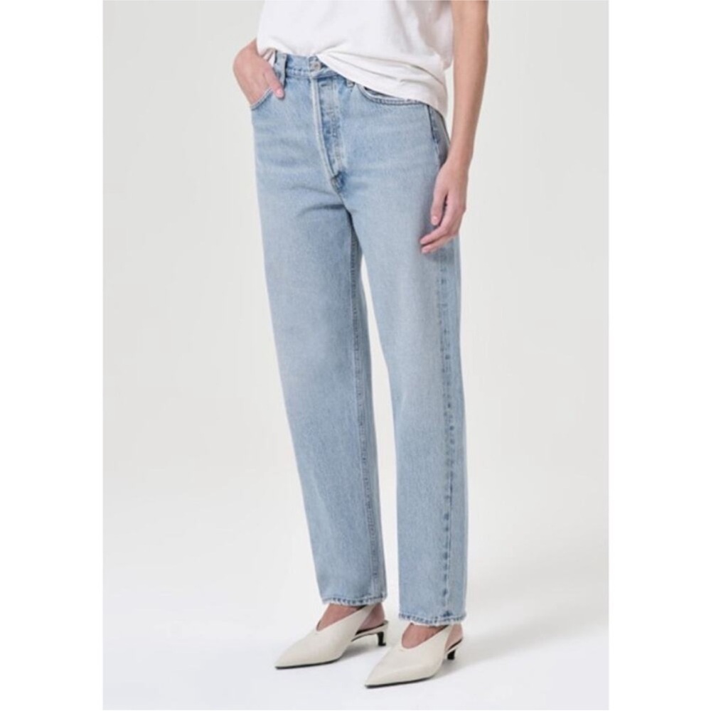 AGOLDE Womens 90s Jean Mid Rise Straight Jeans